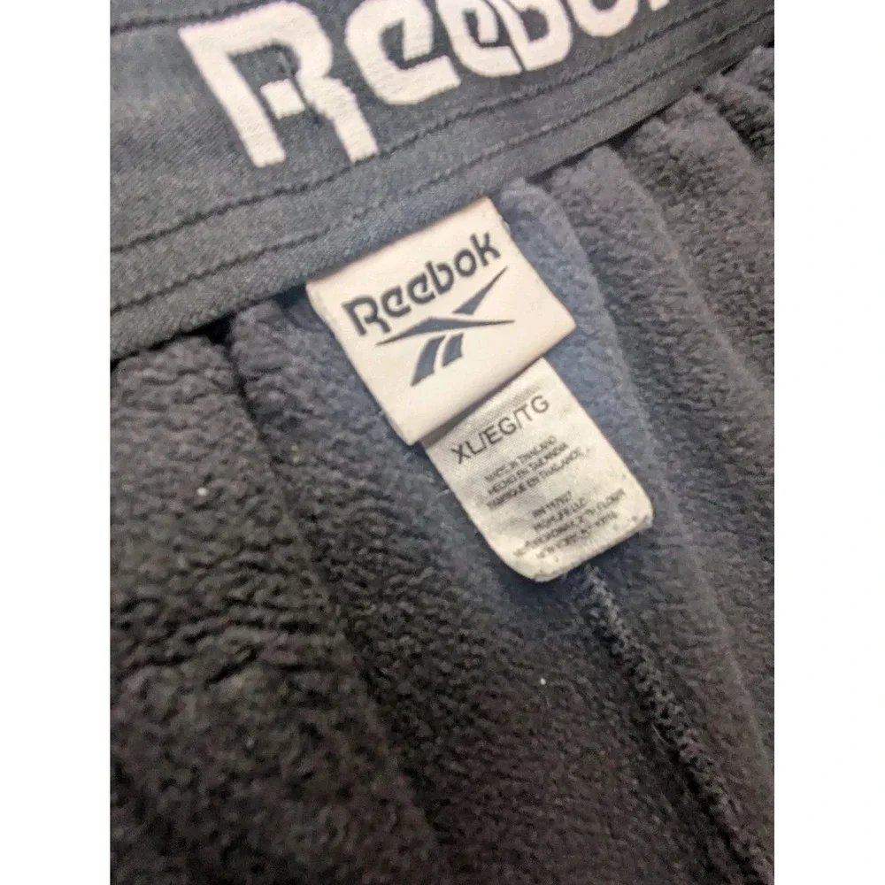 Reebok Men's Sweatpants XL Black Y2K Throwback Logo's Athletic Joggers Pants